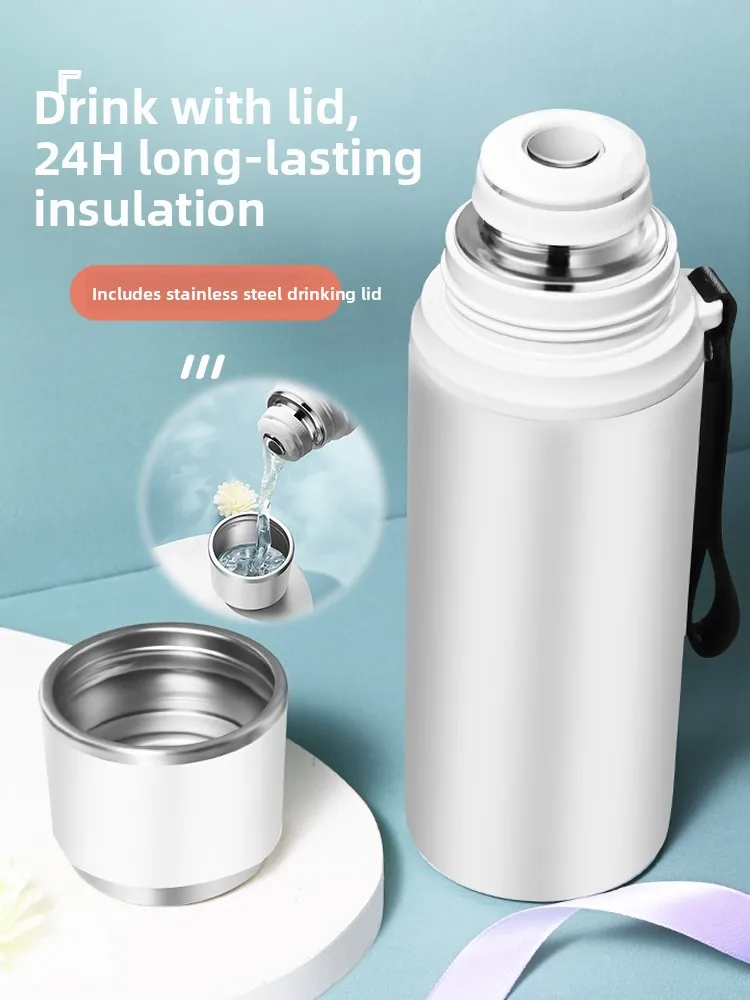 

Ladies High Aesthetic Large Capaci 000ml Portable 36 Stainl Steel Water Bottle with Lid Insulated Mug for Women