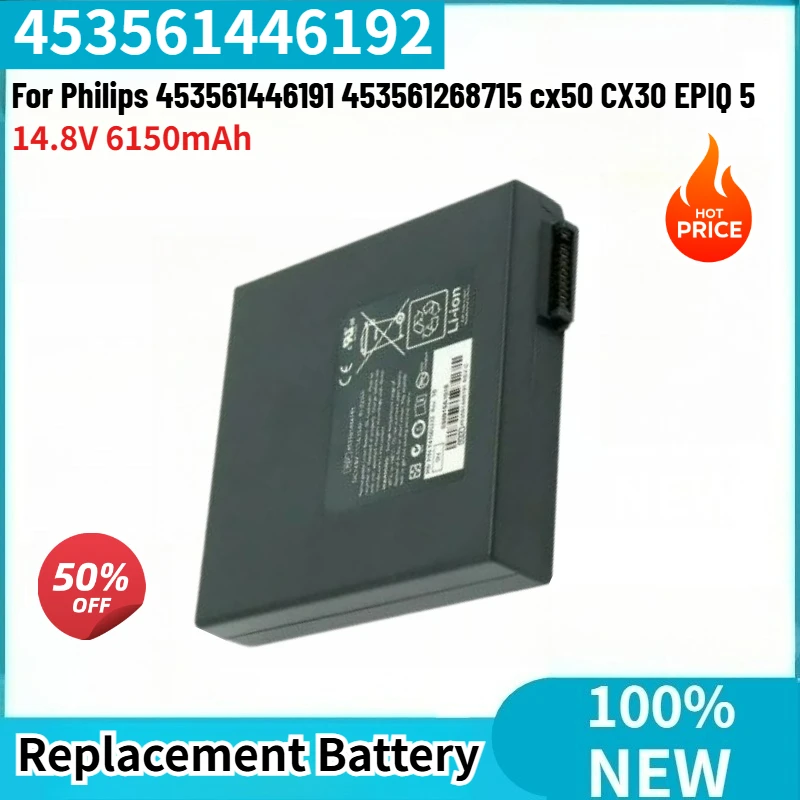 

453561446192 High Quality Replacement Battery 14.8V 6150mAh For Philips 453561446191 453561268715 cx50 CX30 EPIQ 5 Brand New
