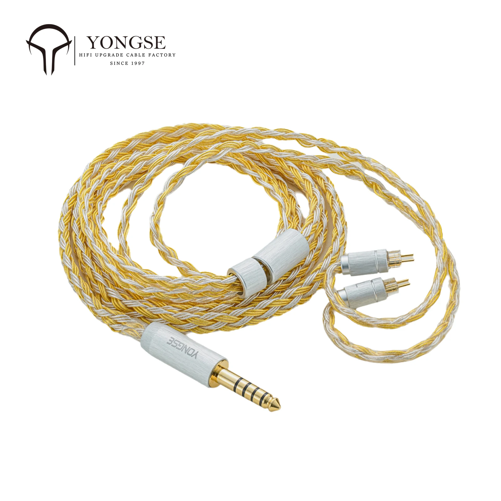 YONGSE Calendula-S 24-жильный посеребренный монокристаллический медный кабель для наушников