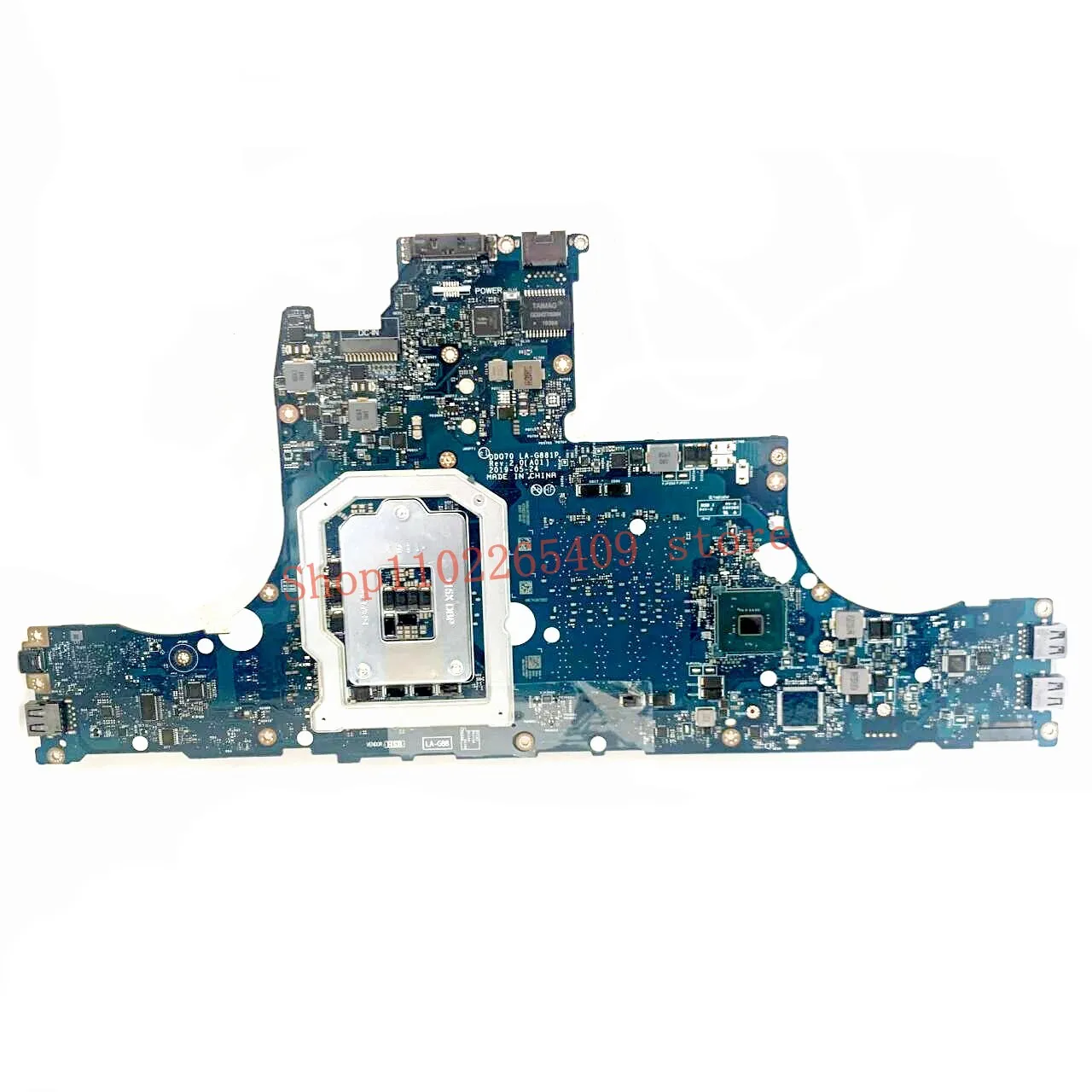 CN-0F1CCX 0F1CCX F1CCX DDQ70 LA-G881P Placa-mãe de alta qualidade para DELL Alienware Area-51M Laptop Placa-mãe 100% totalmente testada OK