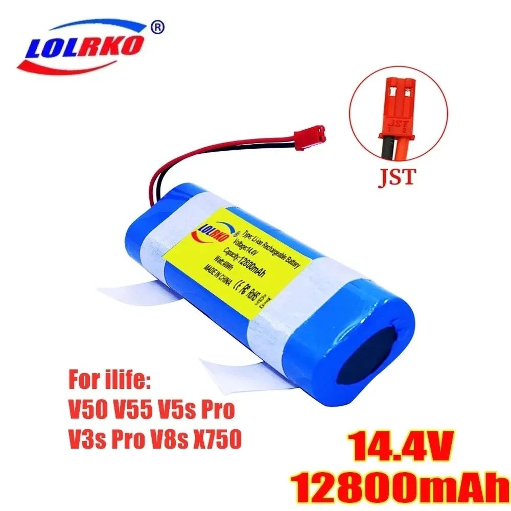 14.8V 6800mAh 12800mah Good Quality Battery For ILIFE V50 V55 V8s V3s Pro V5s Pro V8s X750 Robot Vacuum Cleaner Battery