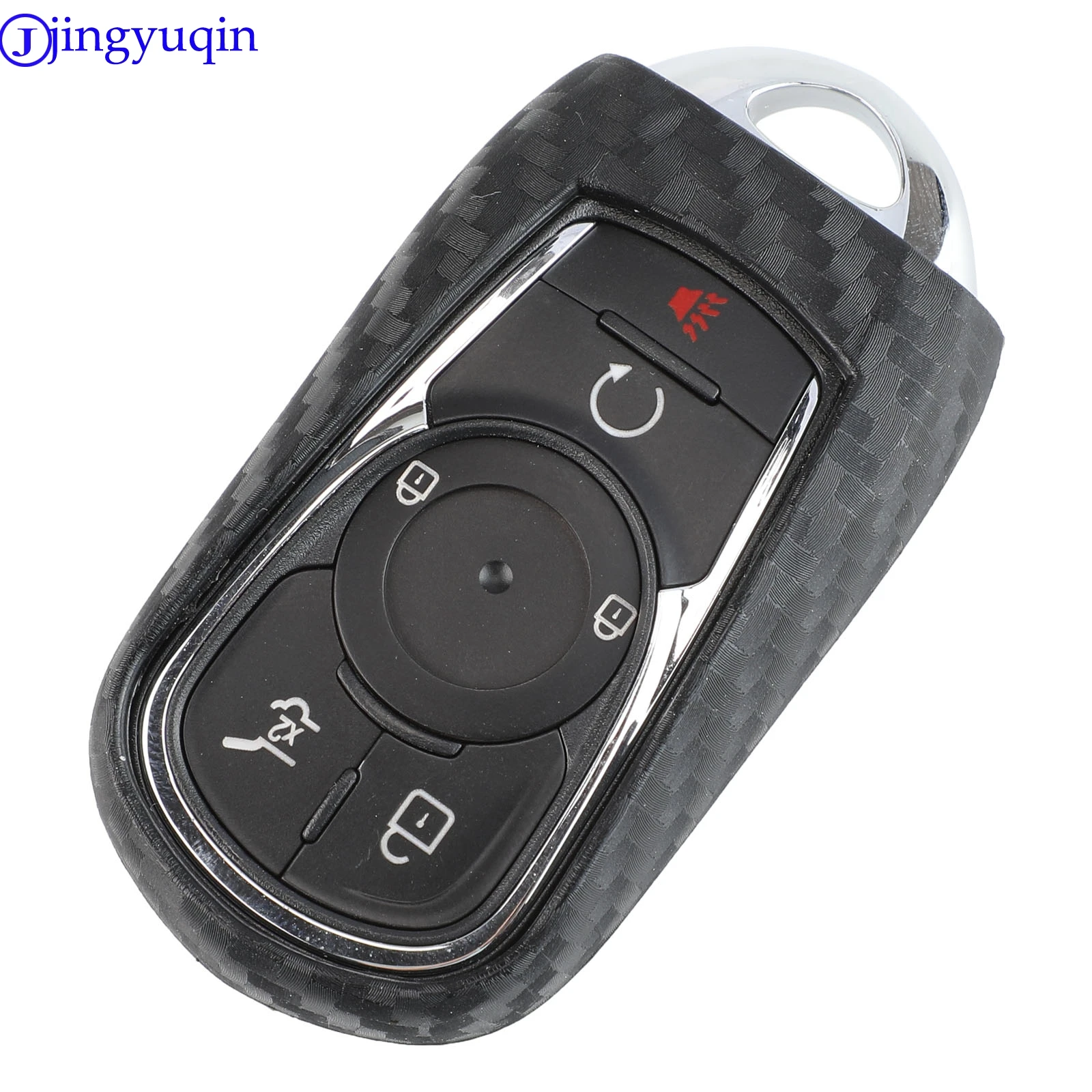jingyuqin For OPEL Astra Buick ENCORE ENVISION NEW LACROSSE Remote Carbon Silicone Key Case Cover Part