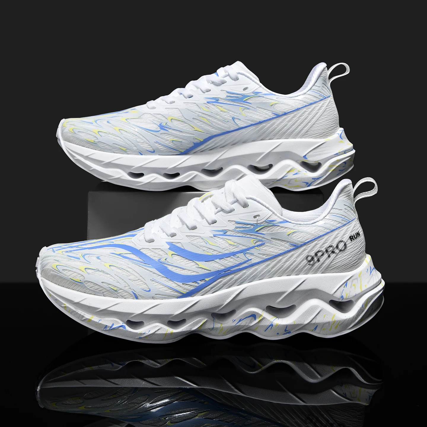 

Men Sports Running Shoes Carbon Plate Marathon Breathable Lightweight Women's Comfortable Athletic Nonskid Walking Sneaker
