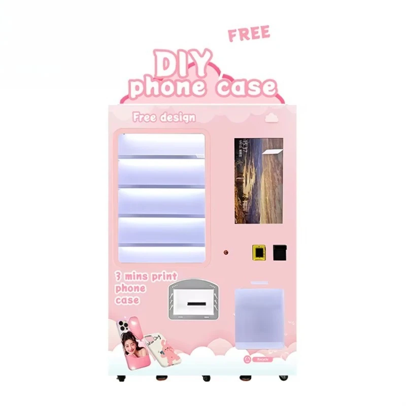 Distributore automatico di custodie per telefoni personalizzati Macchina da stampa automatica per custodie per telefoni cellulari fai da te