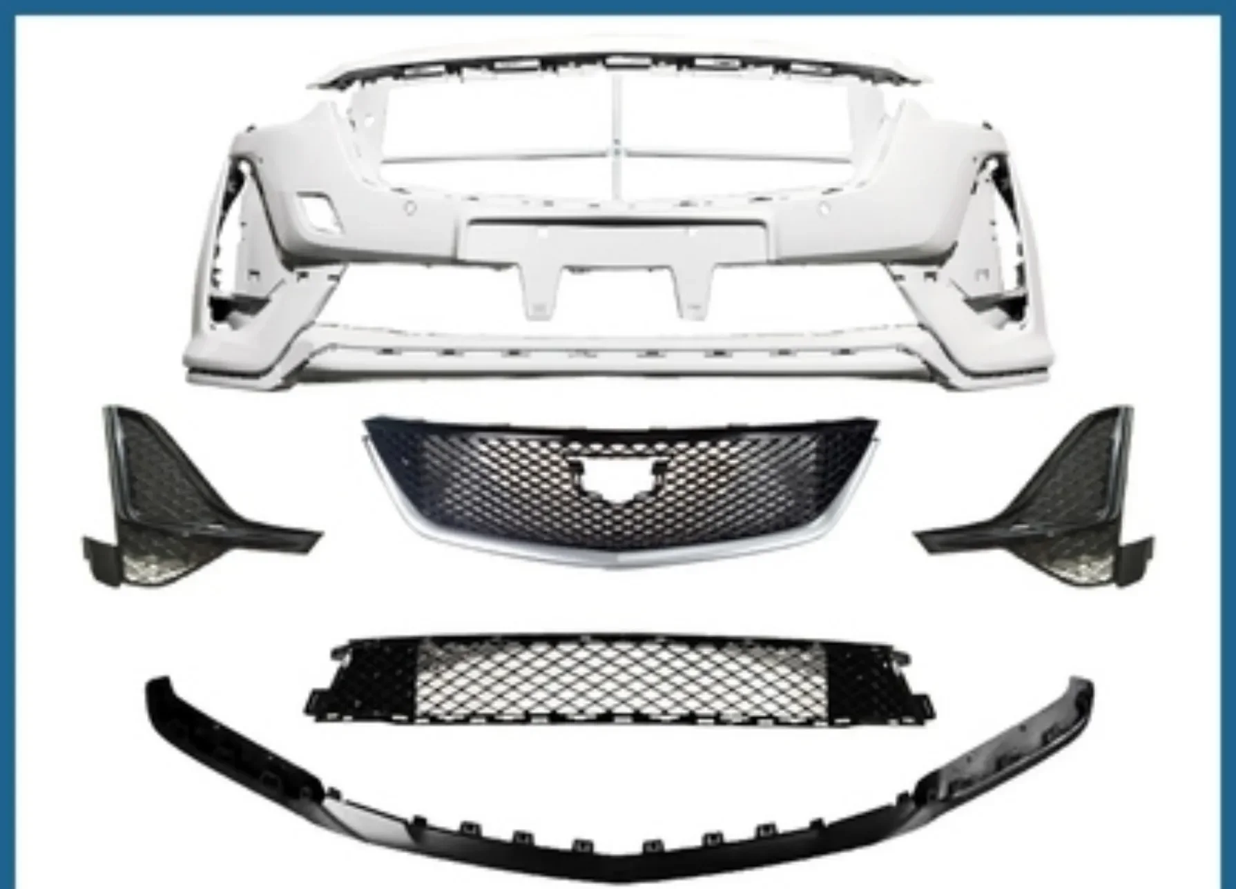 Car Front bumper surrounded Body kit front radiator grille cover frame for Cadillac ct5-v