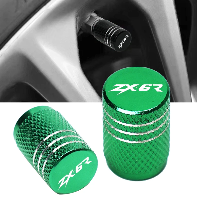 2 Pieces Vehicle Wheel Tire Valve Stem Caps Dust Covers For Kawasaki Ninja ZX-6R ZX 6 R ZX6R 2009-2014 2008-2017 2018 2019 2020