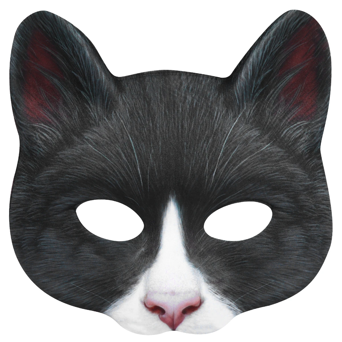 

1pc Cute Animal Cat Mask Premium Fabric EVA Comfortable Halloween Carnival Cosplay Props Black Cat Face Toy Lightweight