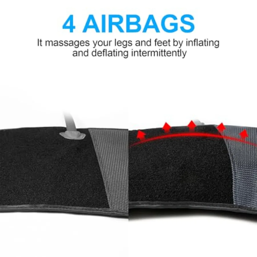 جهاز تدليك الساق CINCOM للدورة الدموية وتخفيف الآلام مدلك العجل بضغط الهواء مع وضعين و3 كثافة مثالية لـ RLS Edem #4