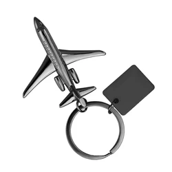 Xun Xin Airline Mini Metal 3D Bomber Keychain For Travel Souvenir Gift Silver AirPlane Model Key Chain