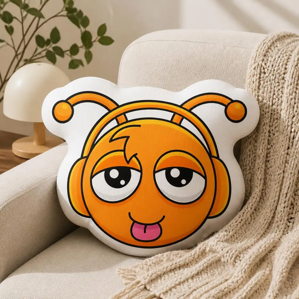 Sprunkies Oren Cute Character Pray Cushion Irregular Stuffed Throw Pillow Home Decor Gift Sofa Bed