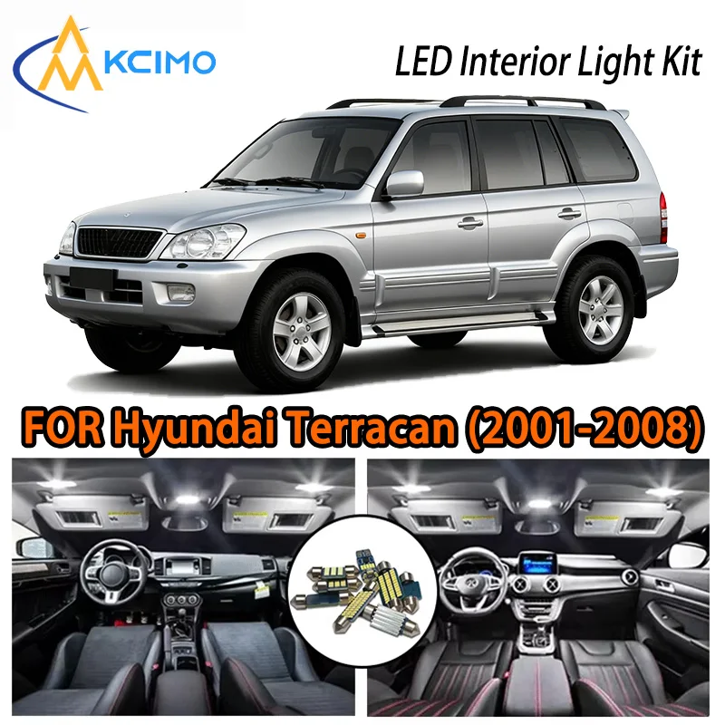 

KCIMO For Hyundai Terracan 2001-2008 Energy-Efficient Interior Light - Super Bright LED Replacement, Reliable, Low Heat Emission