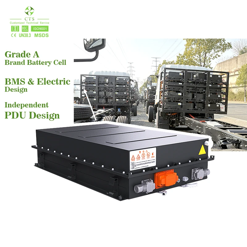 CTS High Capacity 400V/600V Lithium Battery Pack 100kWh-300kWh for Electric Vehicles and Boats IP67 Rated