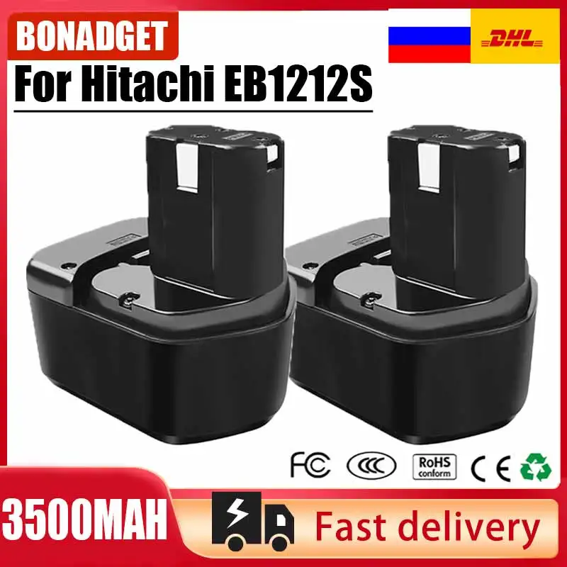 For Hitachi EB1214S Remplacement Tool Battery  3500mAh 12V For EB1214S EB1212S EB1220BL EB1212S WR12DMR DS180F3 DH15DV  DS12DVF3