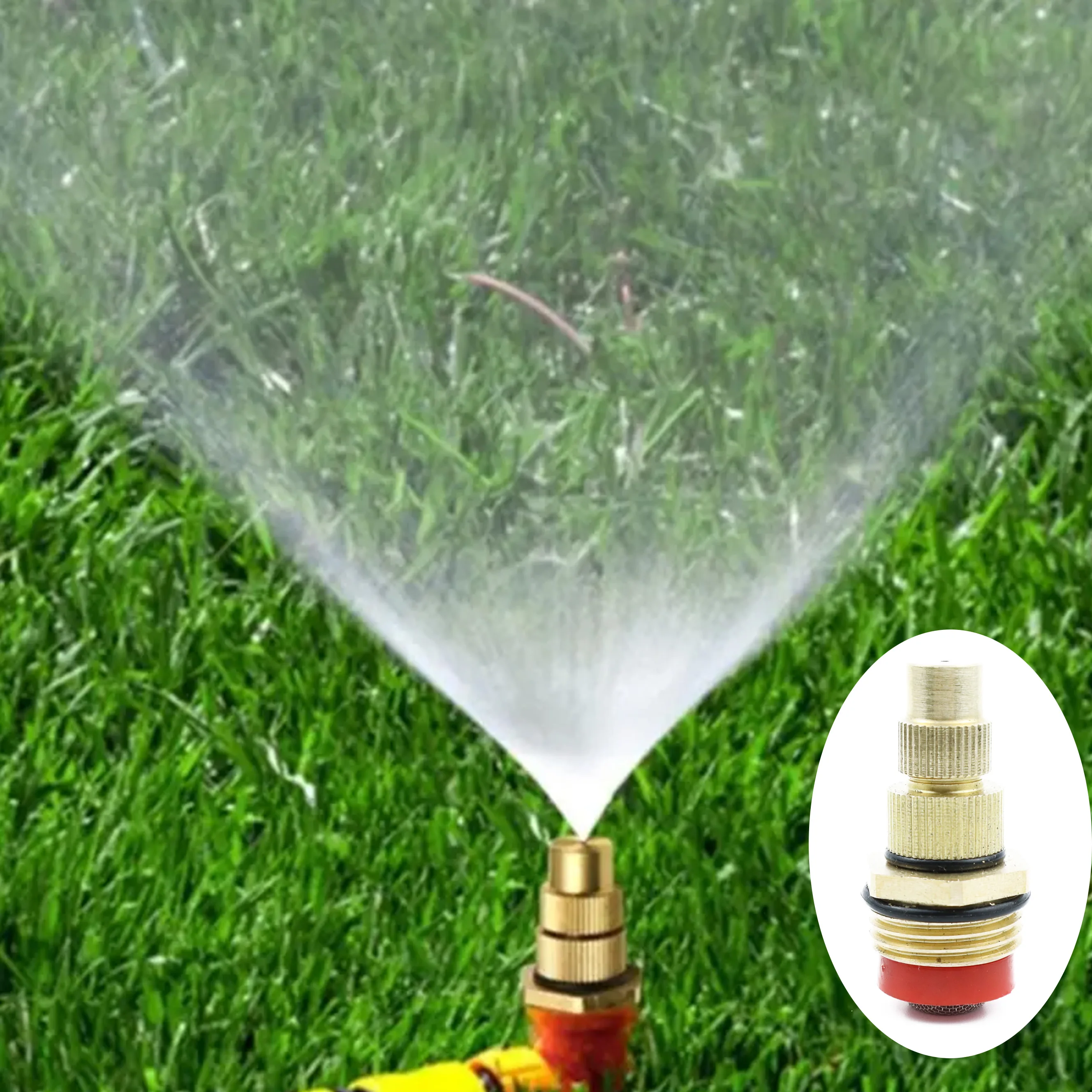 

10Pcs Adjustable 1/2 " Male Gardening Copper Atomizing Nozzle Mist Sprinkler Farming Cooling Dust Removal Watering Tool