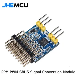 JHEMCU 8CH Ricevitore PWM PPM SBUS 32bit Encoder Modulo di Conversione del Segnale Convertitore di tensione di ingresso 3.3-20V Per RC Airpanle Drone