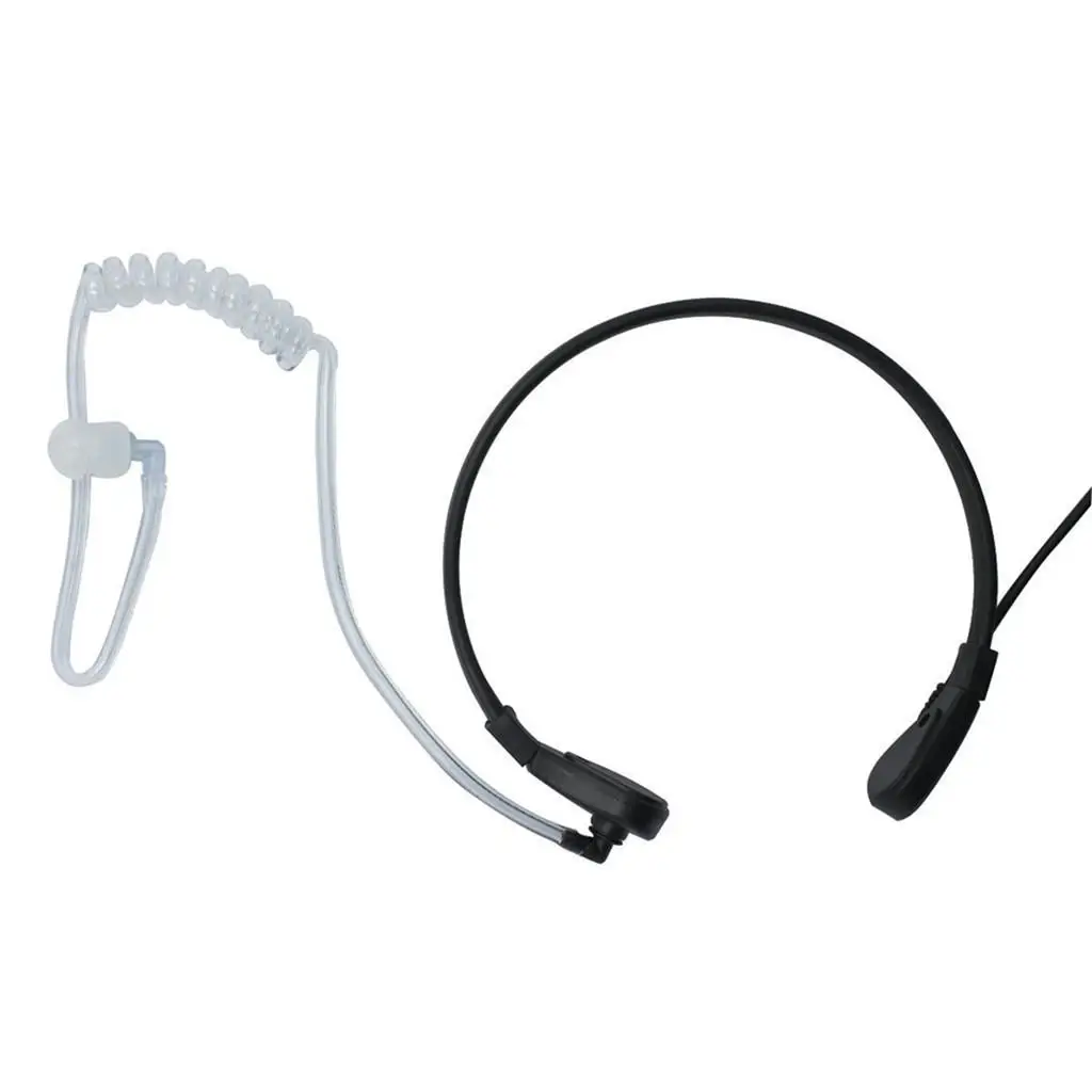 Auricular con Micrófono PTT y Tubo Acústico Oculto para Yaesu Serie FT, para Comunicaciones Policiales al Aire Libre