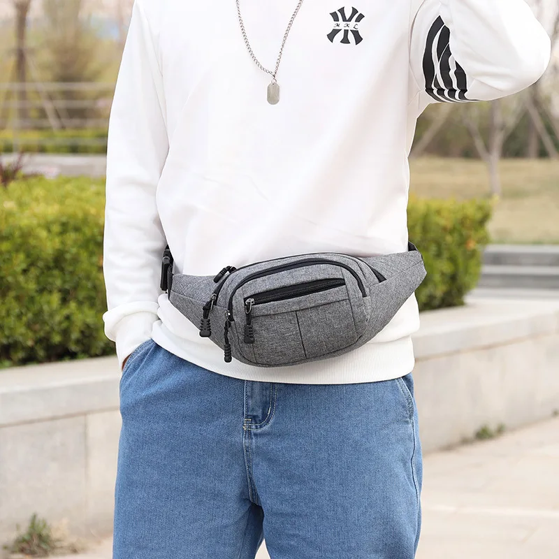 Waist Bag, Men's and Women's Multifunctional Large Capacity Waterproof Business Bag, Wear-resistant Outdoor Sports Bag
