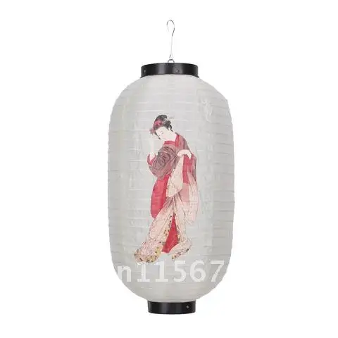 10 inch Hanging Lantern Cloth Spray Painting Decorative for Japanese Style Pub Festival Sushi Barbecue Sashimi Restaurant