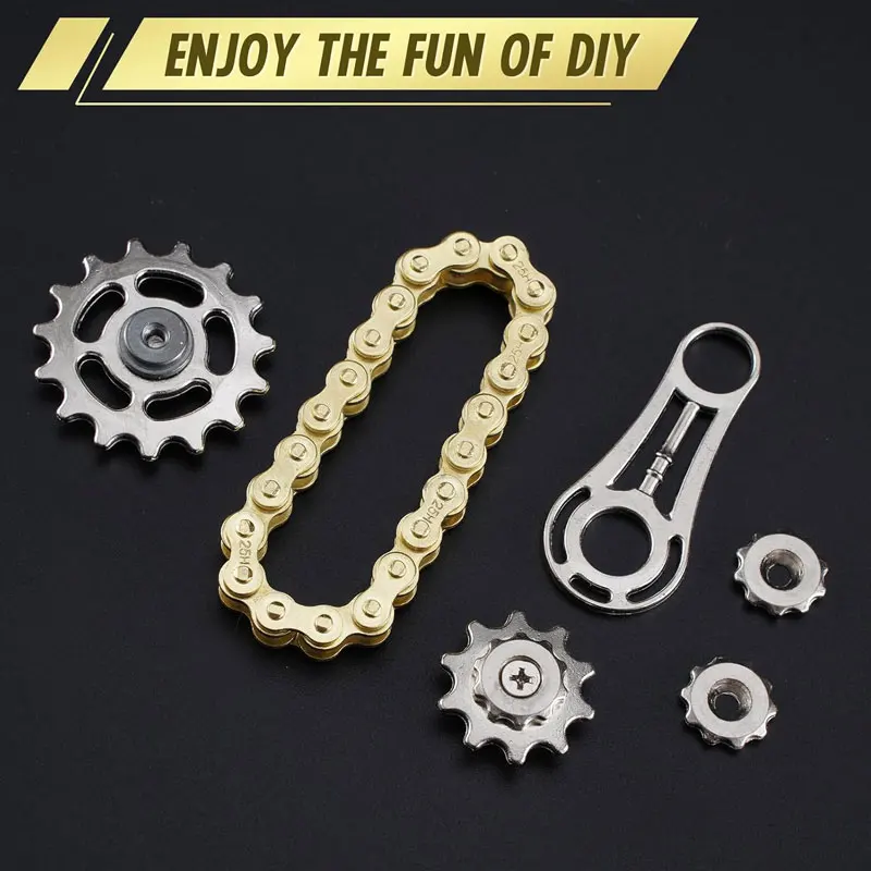 Engrenagem mecânica edc fidget spinner alívio do estresse rodas dentadas volante ponta do dedo giroscópio fidget spinner brinquedos para crianças adultas