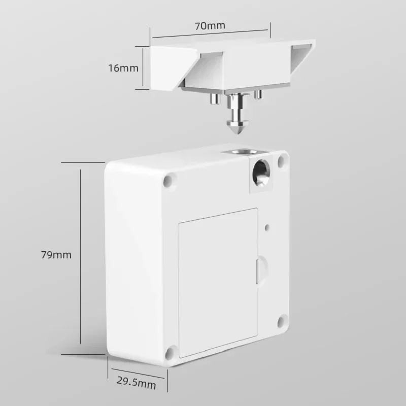 Cerradura de puerta inteligente, cerradura Invisible para gabinete, tarjeta IC, desbloqueo NFC, cerraduras inteligentes para muebles, casillero,