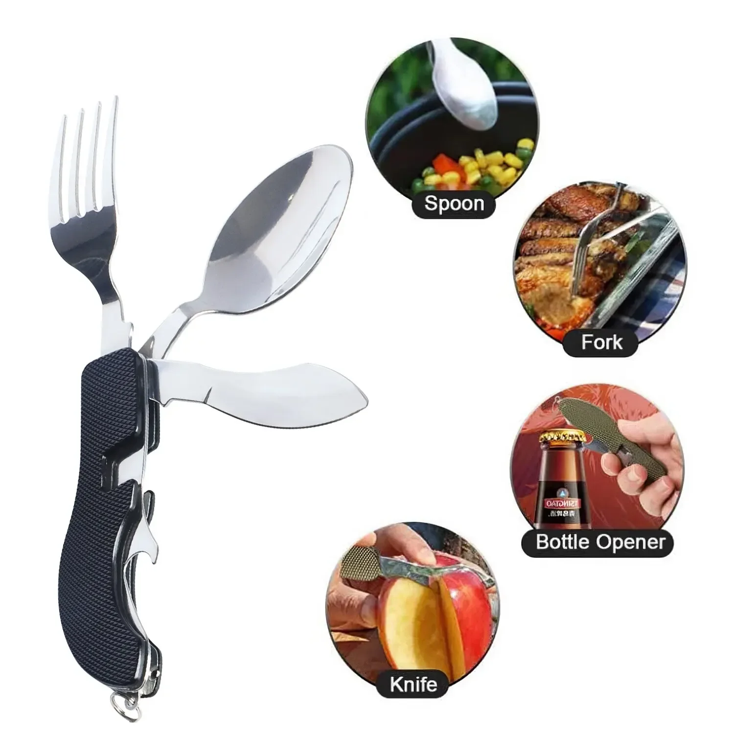 Fournitures de camping portables pliables, équipement multifonction, britware, voyage, cuisine, randonnée