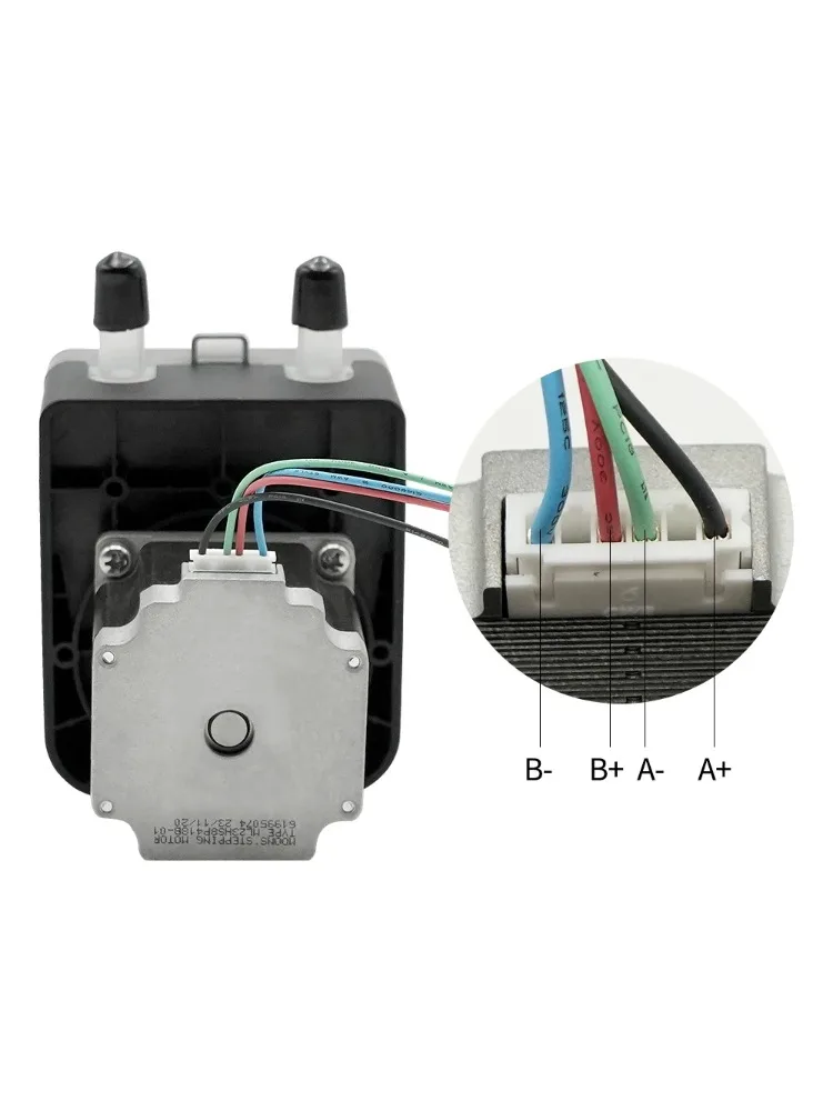 24V Stepper Peristaltic Pump, KDS3000 Self-Priming Transfer Pump, 3.2L/min 300RPM with 2.5mm Thick Silicone Hose