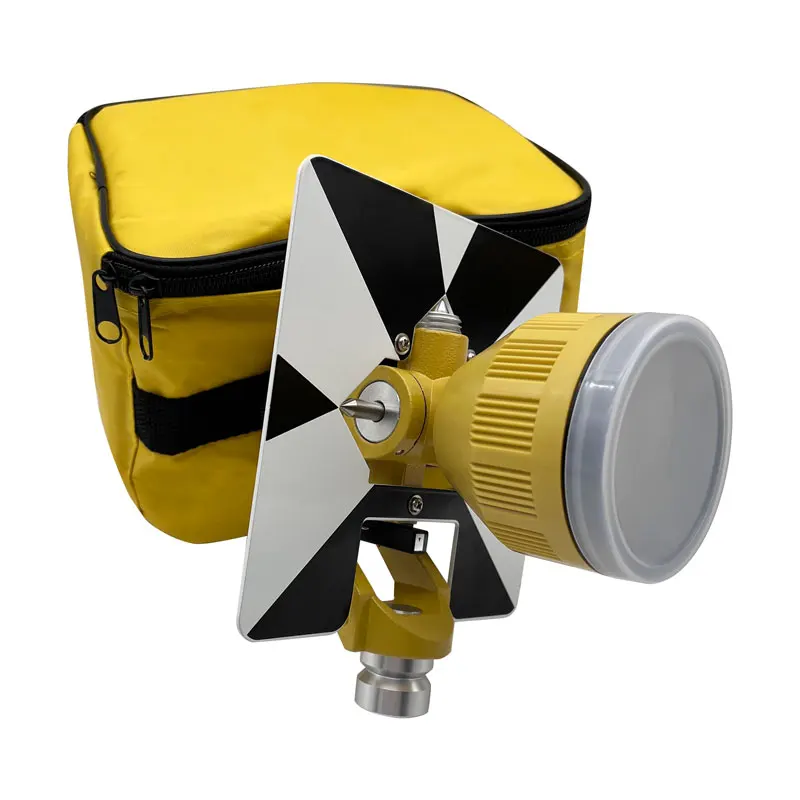 5/8x11 Draad ALLE METALEN ENKELE PRISM VOOR Topcon TOTAL STATIONS ONDERZOEKEN Prisma Houder Doel Zachte Tas Constant 0mm