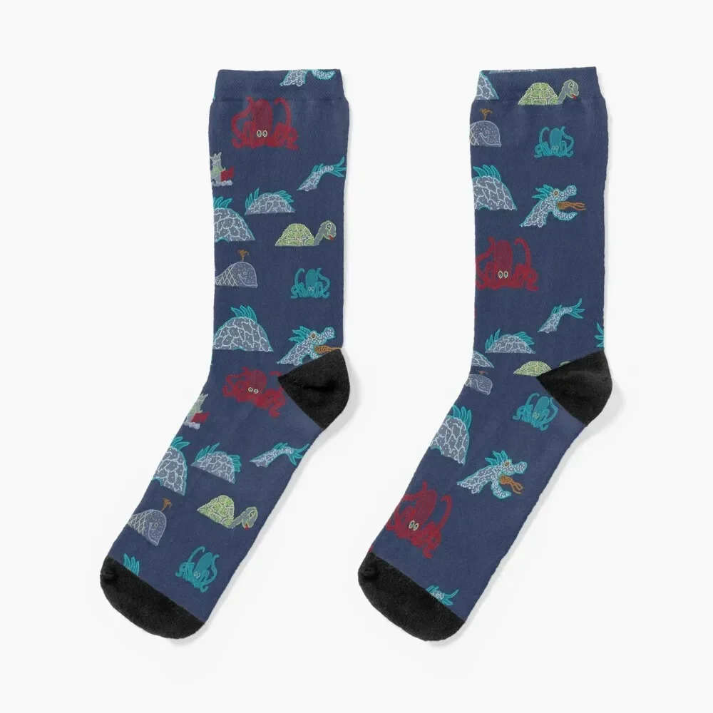 

Electrical Water Pageant Socks Running floral retro Woman Socks Men's