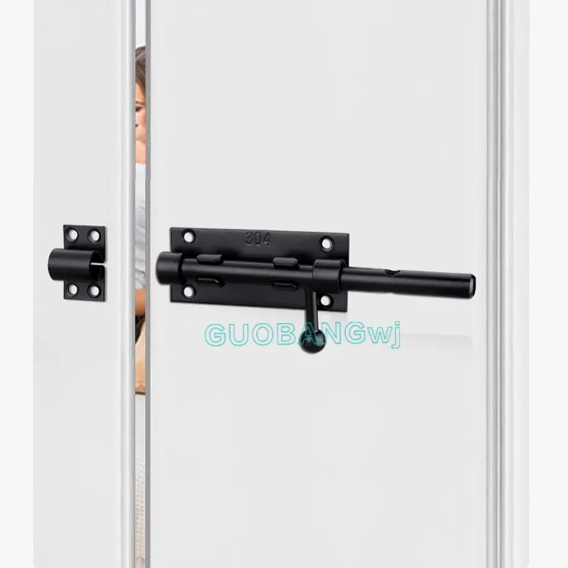 

Stainless Steel Heavy Duty Top Bottom Bolt,Fire Door Lock,Surface Mount Latch,Gate Security Bolt Thickened Door Bolt 4-12Inch