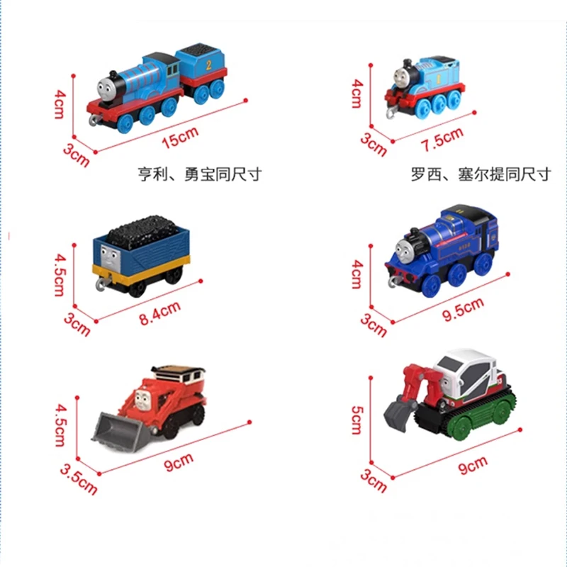 Thomas & Friends Track Master Push Along Train Amis vraiment utiles 10 pièces autour du train ferroviaire ensemble coffret cadeau pour enfants