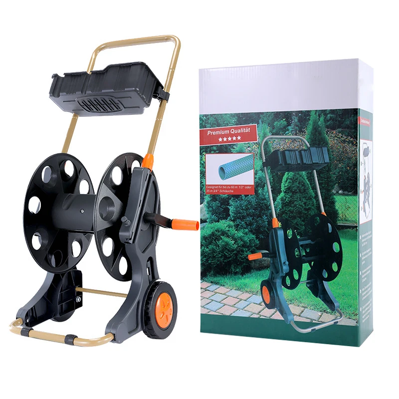 Carrello da giardino con avvolgitubo leggero