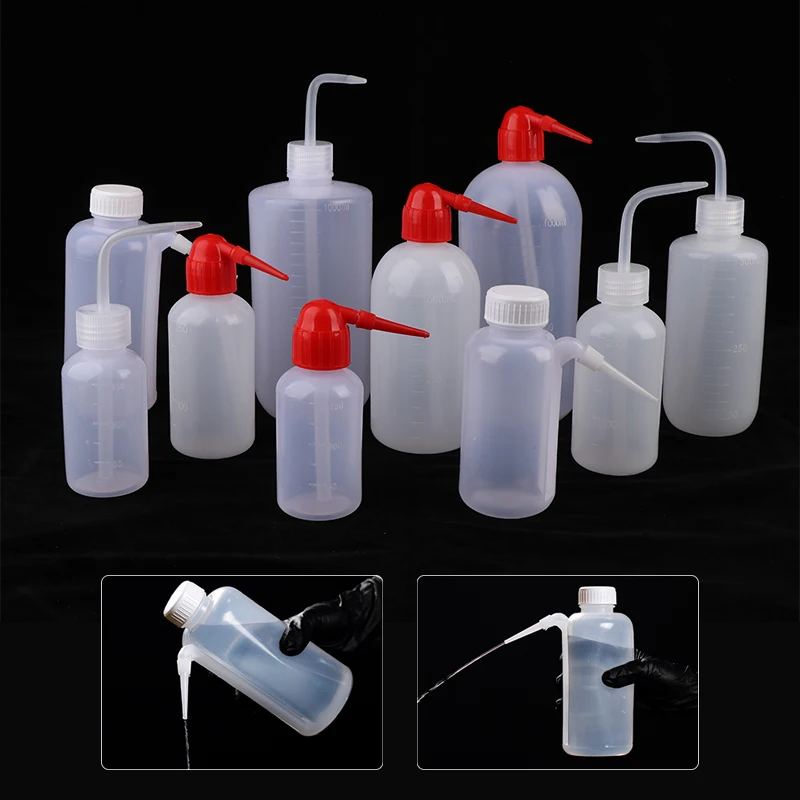 150/250/500/1000ml Tattoo & Eyelash Rinse Bottle: Squeeze Wash Tool for Professional Cleaning & Extension Care