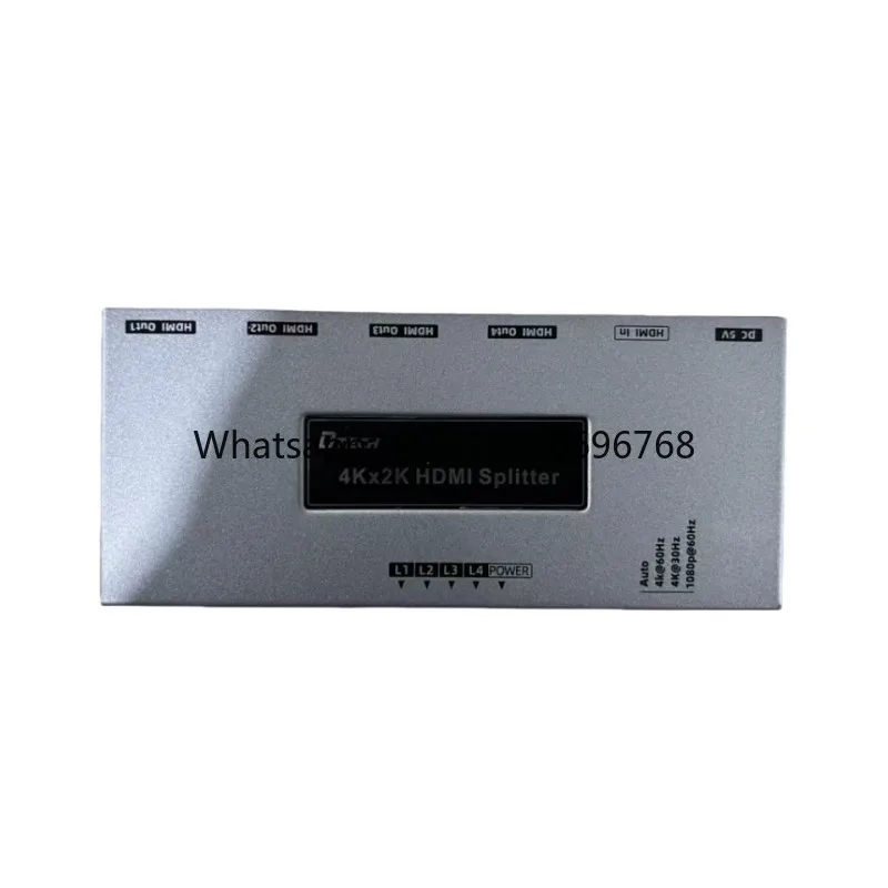 DTECH DT-7214(GS) 4K 60Hz HDMI 2.0 1 in 4 Out Splitter 1x4 for HDTV Monitor
