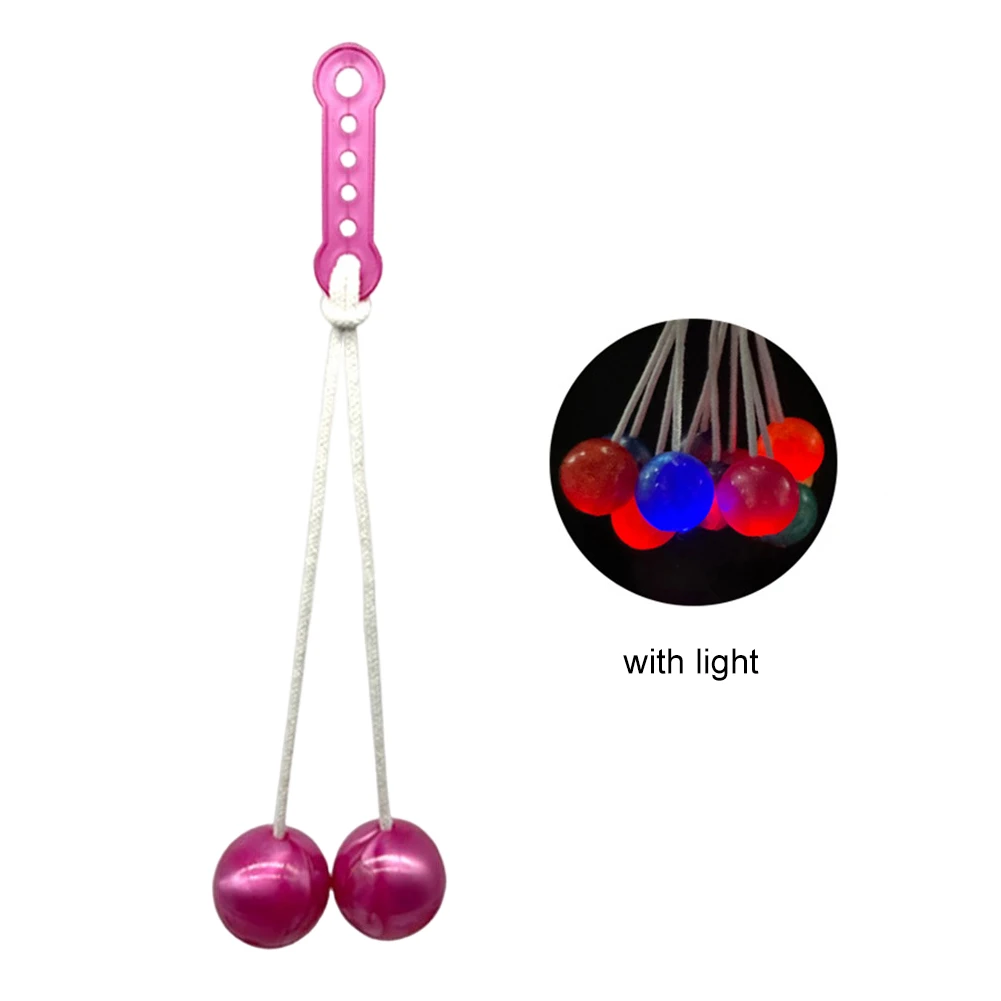 Pro-Clackers Ball With Lights Antistress Ball On String Tek-Tek Latto Toy Clacker Ball Toys Lato-Lato Toys for Kids and Adults