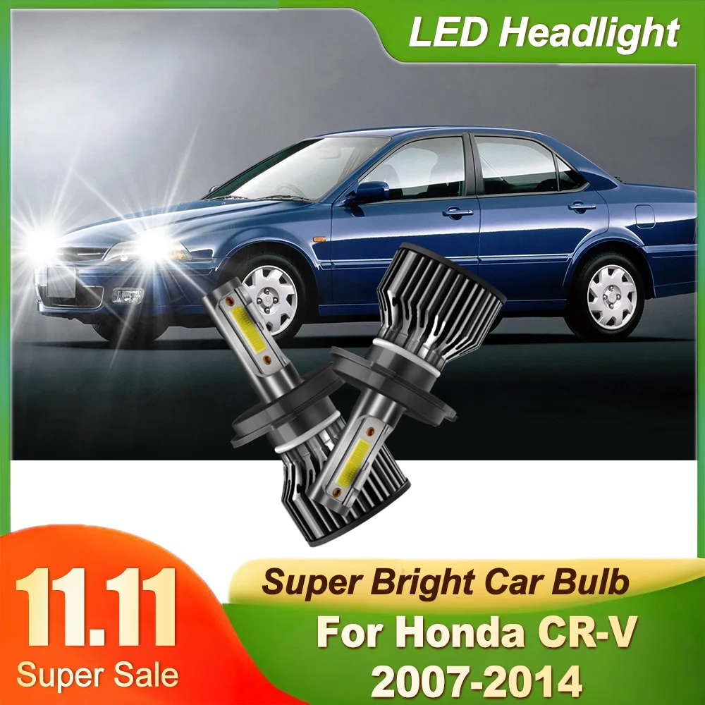 

2 шт. автомобильные светодиодные фары 6000K белые H4 дальнего ближнего света 30000LM 300 Вт для Honda CR-V 2007-2013 2014 Plug and Play автомобильные фары