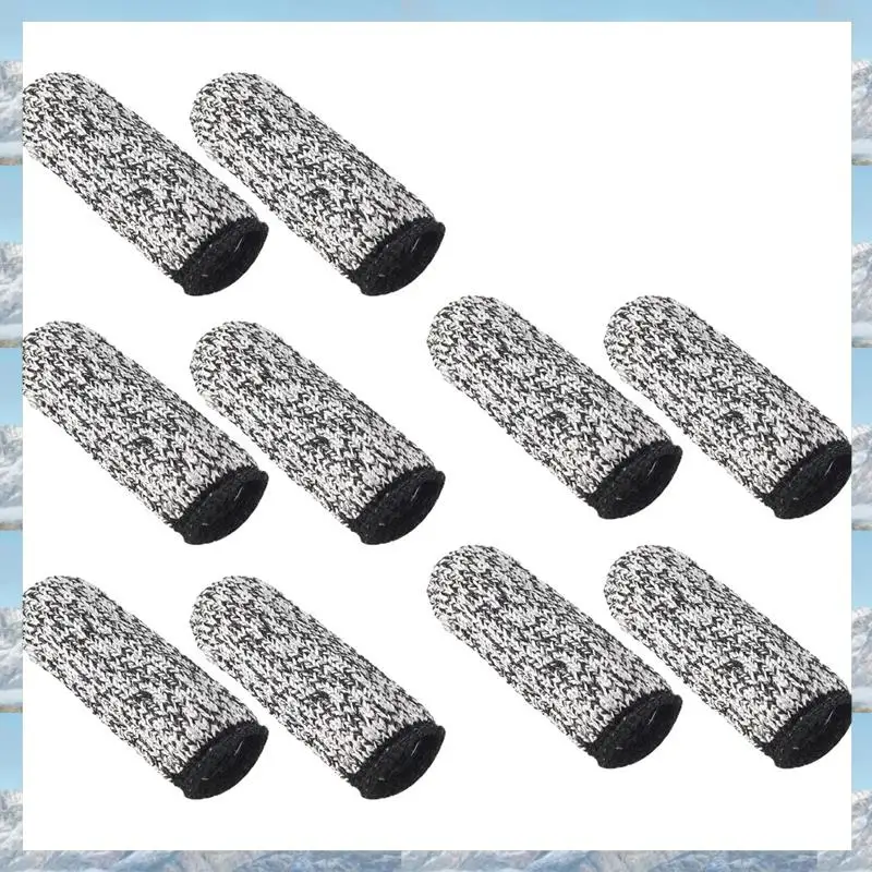 2025 Hot Style 10 PCS Finger Cots Cut Resistant Protection, Extender For Kitchen, Work, Sculpture, Anti-Slip, Reusable