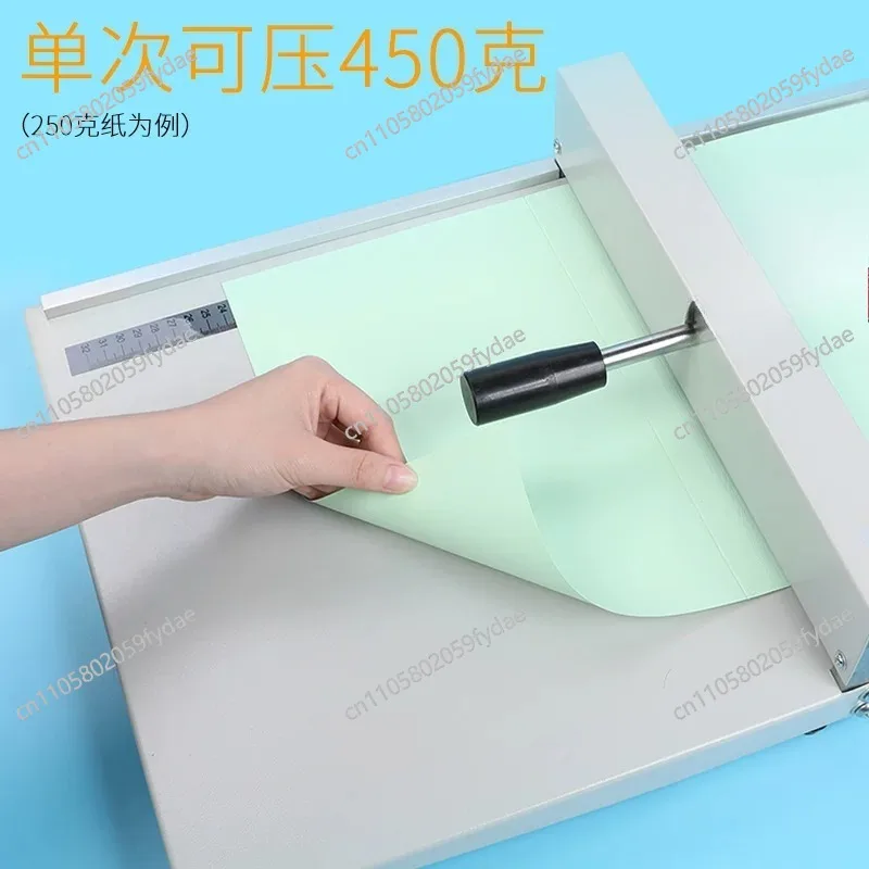 Paper indentation machine manual business card photo greeting card tender folding edge pressing back book back binding