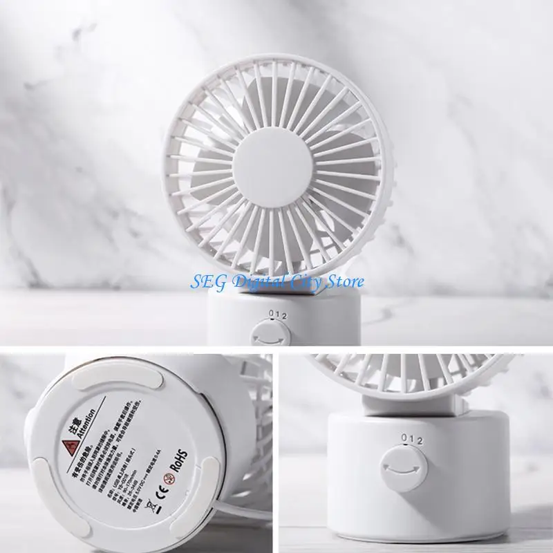 U75B Portable USB Powered Desk Fan Oscillating Fan Small Table Fan 2 Speeds Shaking for Head Fan for Desktop Home Of