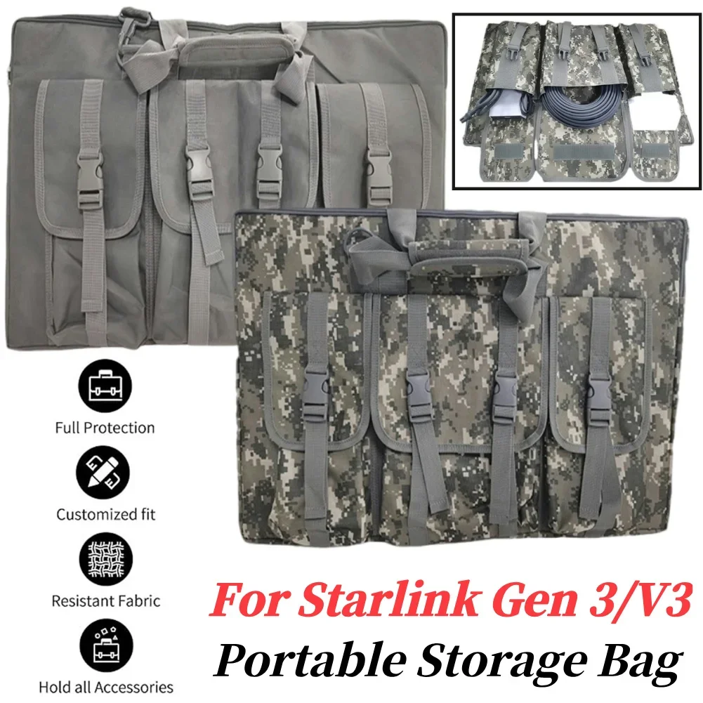 

Portable Storage Bag for Starlink V 3 Gen 3 Satellite Shockproof Case Organizer Bag Travel Bag for Starlink Dish and Accessories