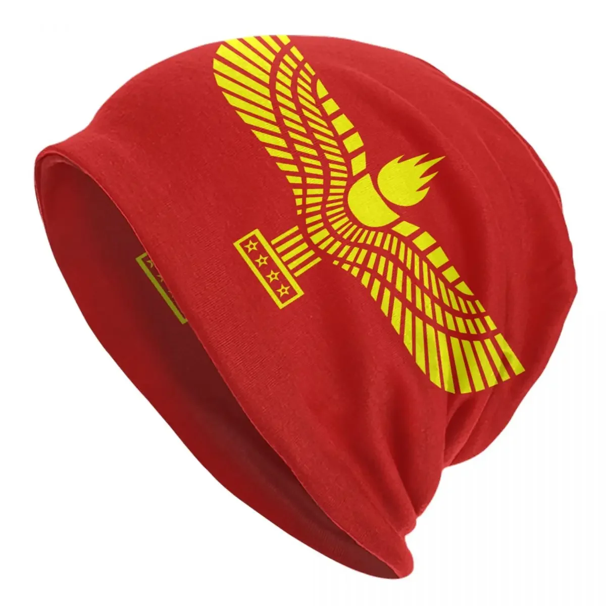 Custom Flag Of Aramean Syriac Skullies Beanies Caps Hip Hop Winter Warm Women Knit Hat Adult Unisex Aramaic Proud Bonnet Hats