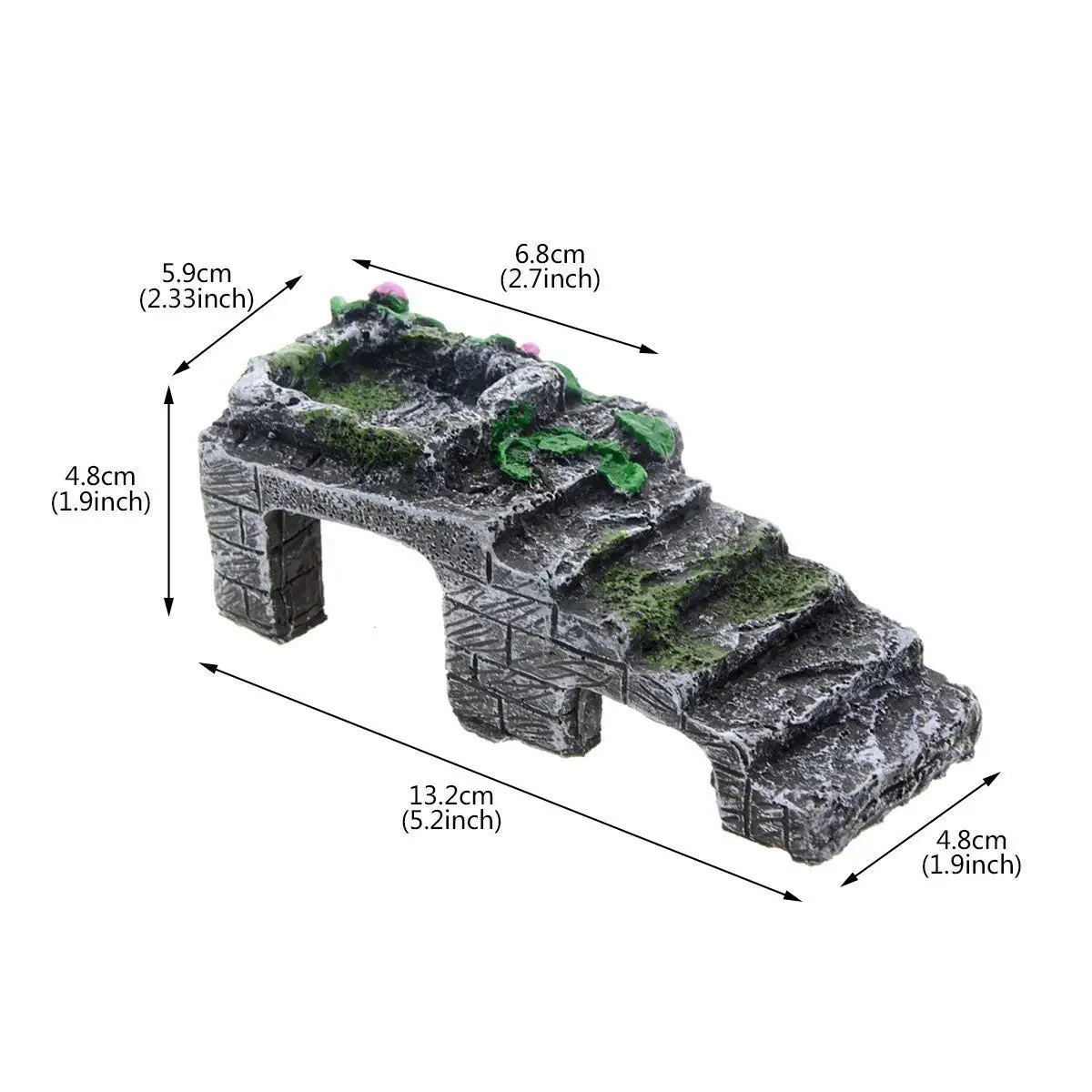 Resin Turtle Basking Platform Reptile Tortoise Resting Ramp Step Fish Tank Habitat Landscaping Decoration Aquarium Ornaments