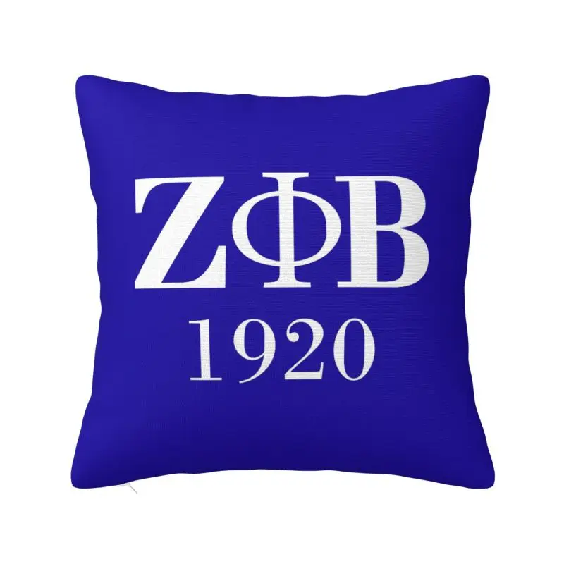 Zeta Phi Beta Sorority Throw Pillow Covers Home Decorative 3D Printed Sofa Cushion Cover Polyester Cozy Pillowslip Dakimakura