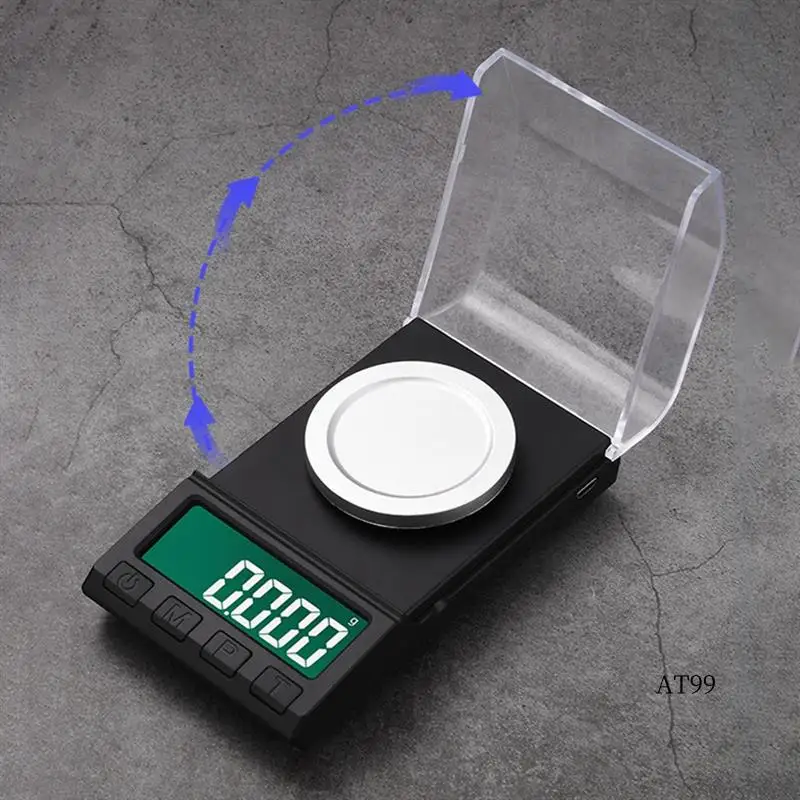 

TA-Portable Milligram Scale 100G/0.001G, High Precision Powder Scale With Cover, Backlit LCD