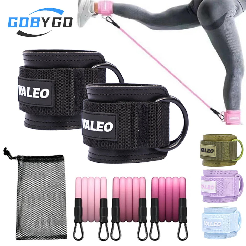 GOBYGO Gym Ankle Bands Ankle Resistance Bands Lower Body Workout Legs And Buttocks Thick Foam Pads Thickened Load Bearing Ring