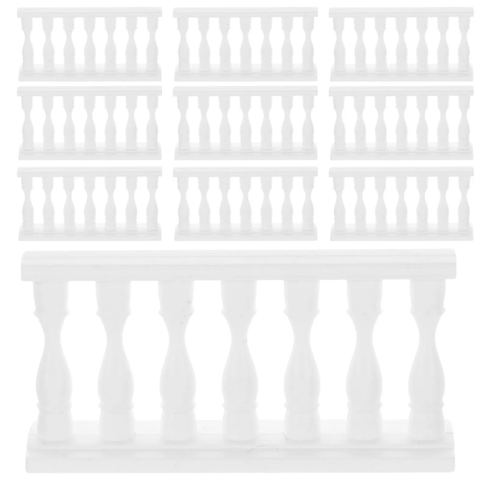 

10Pcs Miniature Fence for Sand Table Models Micro Landscape Gardening DIY Craft Projects Dollhouse Village Scene Layout Decor
