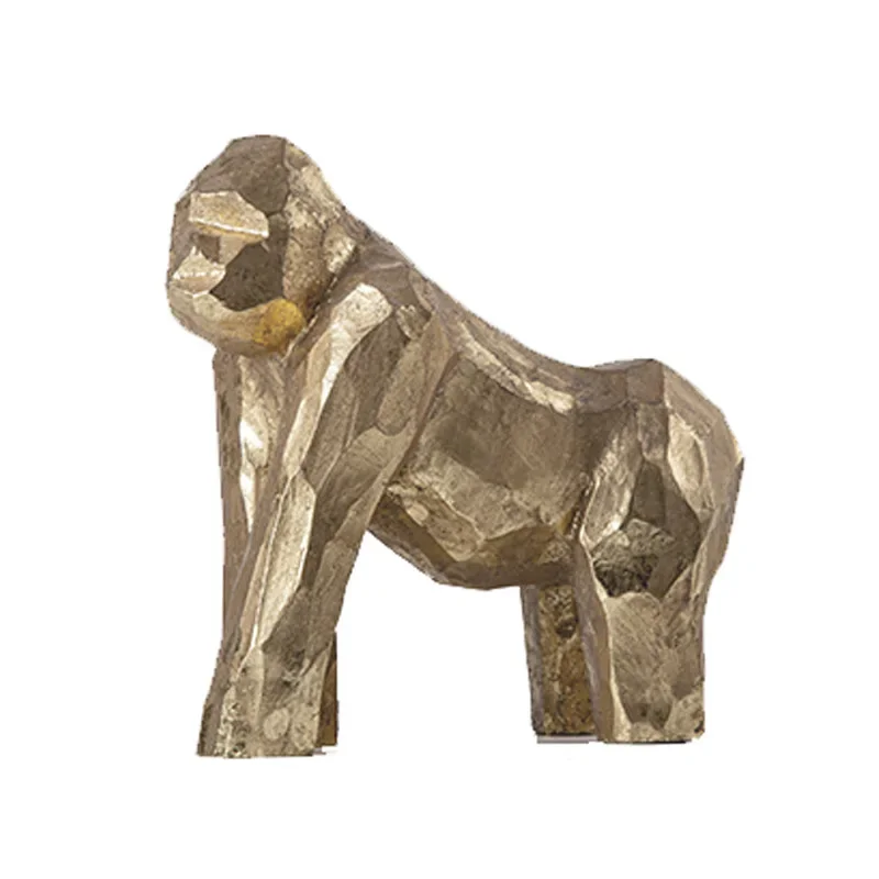 

Geometric creative gold animal resin ornaments, porch furnishings, soft furnishings