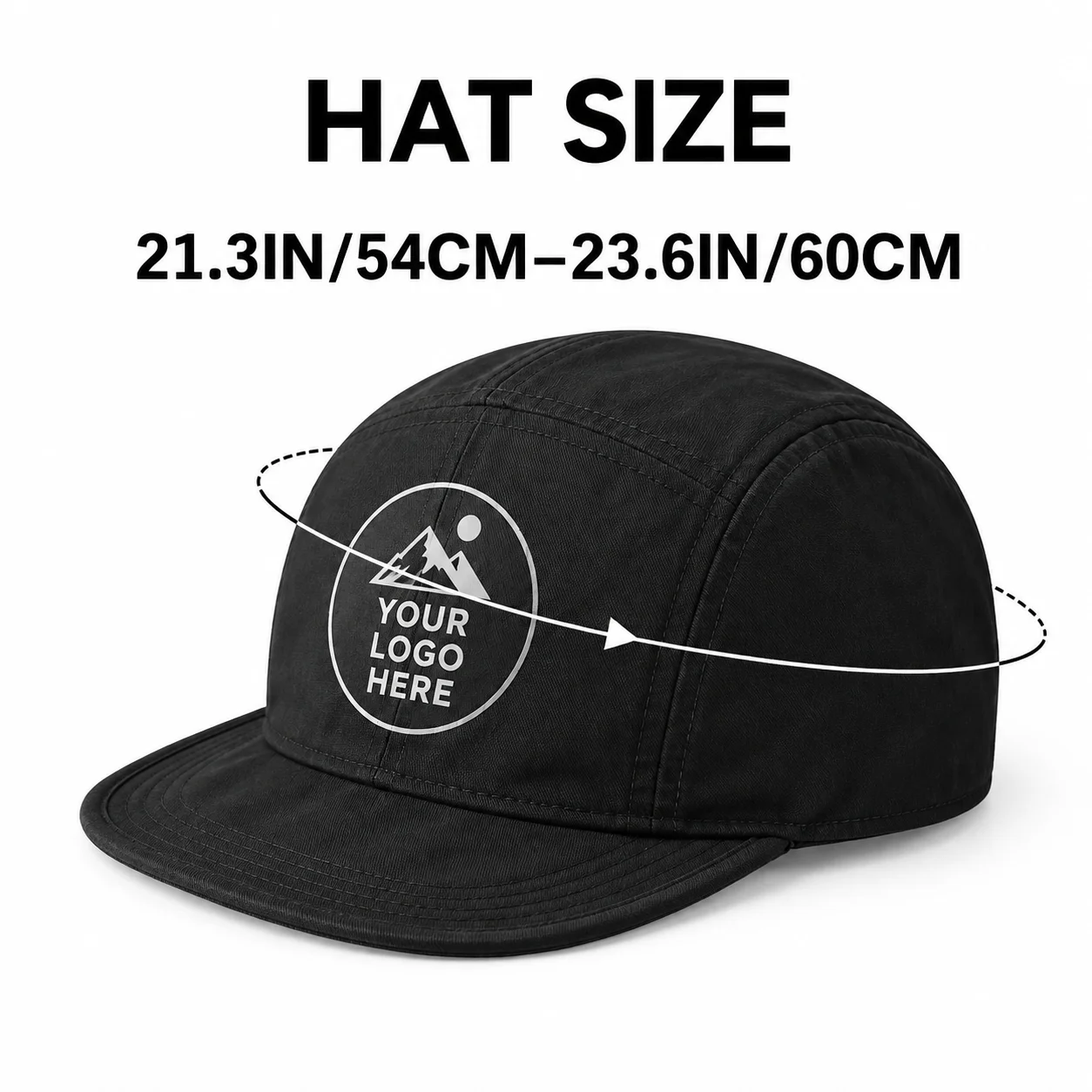 Custom Pattern Baseball Cap Double Sided Design Unisex Sun Hat Oxford Fabric Adjustable Strap Wide Brim UV Protection Outdoor