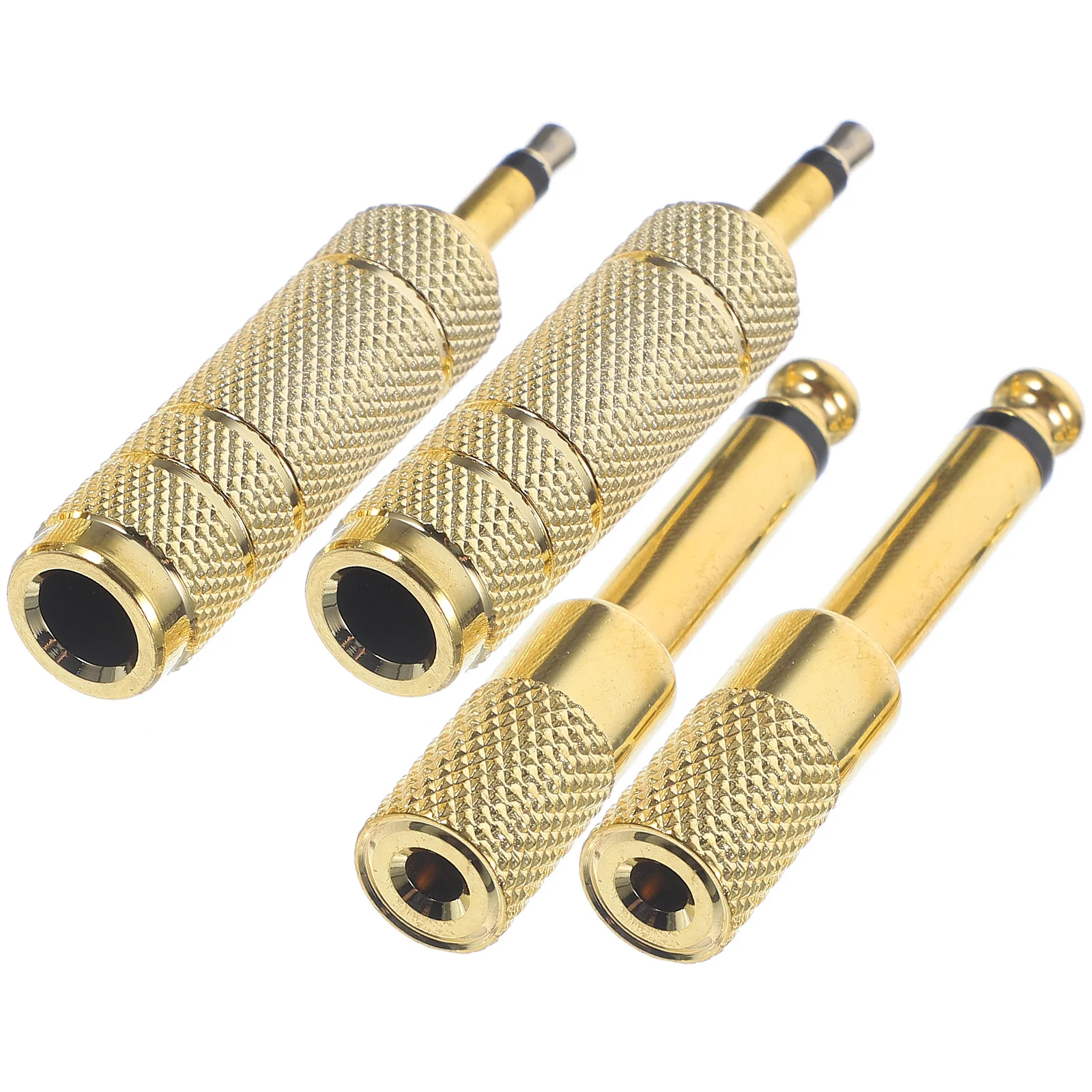 

4pcs Headphone Adapter 6.35Mm To 3.5Mm Audio Jack Stereo Converter For Microphone Headphones 1/4 Inch To 3.5Mm Adapter