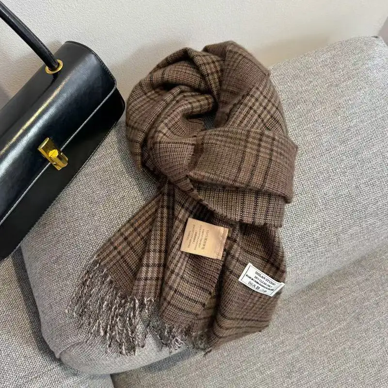 

Новая мода, зима, 100% кашемировый шарф для женщин, шапки, шаль, женское элитное брендовое пончо, толстое одеяло, теплое зимнее