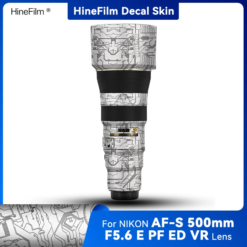 

Hinefilm Skin for Nikkor AFS 500 F5.6E Lens Decal Skin for Nikon AF-S 500mm f5.6E PF ED VR Lens Sticker 500F5.6E Wrap Cover Film